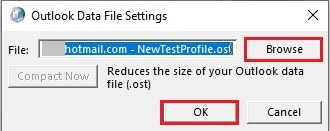 Cómo cambiar la ubicación del archivo OST en Microsoft Outlook (sin resincronización) 9
