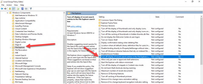 3 formas de eliminar el historial de búsqueda en el Explorador de archivos en Windows 10 7