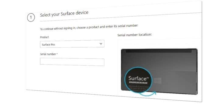 Recuperación de Microsoft Surface
