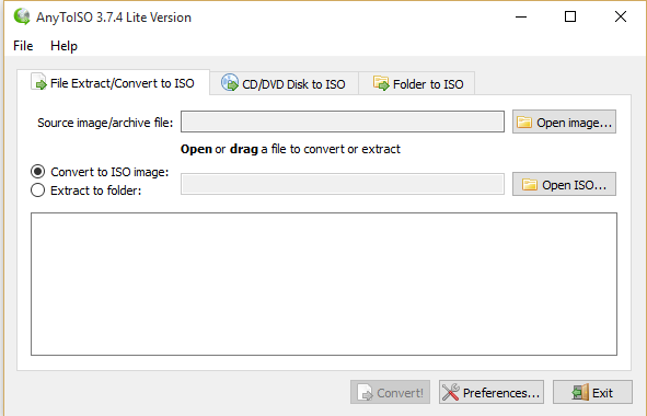 Convierta archivos y carpetas a ISO en Windows 10 - Soporte TIC