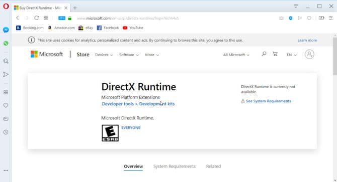 Compre DirectX Runtime en Microsoft Store