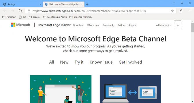 Cromo de Microsoft Edge