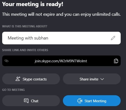 configurar reunión