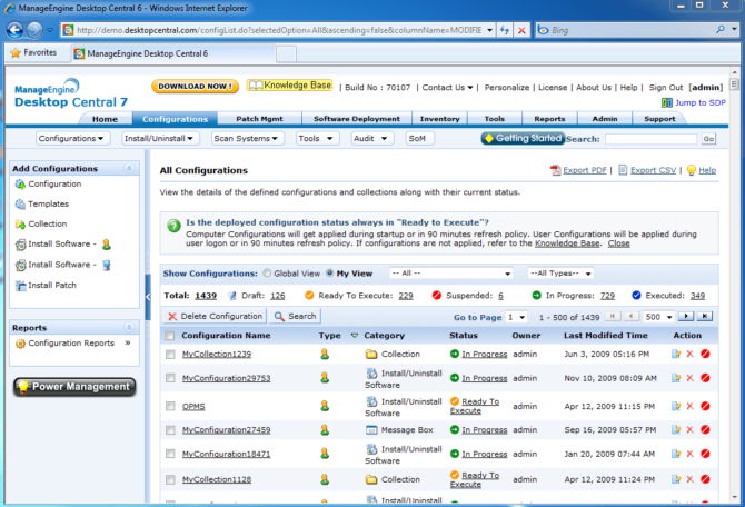 Herramientas de gestión de red para facilitar la vida de los administradores de TI: el mejor software gratuito y de pago 6 ManageEngine Desktop Central
